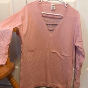 Pink long sleeved shirt
